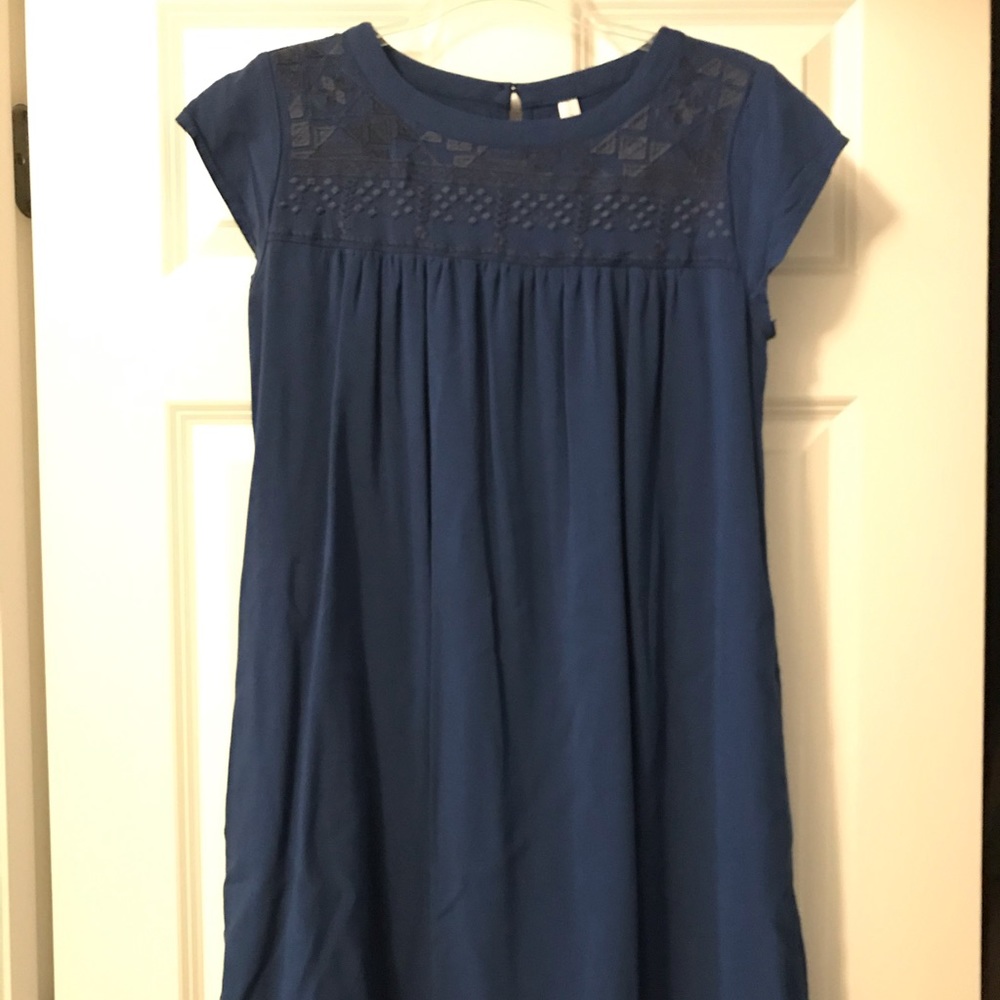 Women’s embroidered empire-waist dress